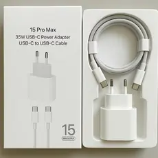 Carregador iPhoneOriginal 15 e 16 Pro Max 20W Turbo Fonte USB-C + Cabo Tipo-C Tipo C de 1M Lacrado