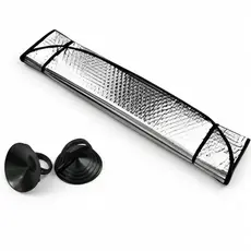 Quebra Sol Para-brisa Carro Painel Protetor Solar UV Universal com Ventosa 130x60cm ENVIO IMEDIATO