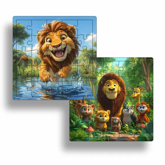 kit 2 quebra cabeça de madeira grande brinquedos educativo pedagógico jogo infantil  menina menino