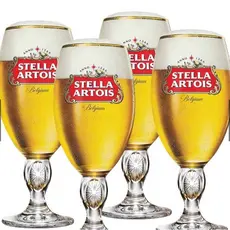 Taça de Cerveja Stella Artois Belgium 315ml 4 pçs