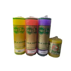 KIT VELAS AROMATICAS ALFAZEMA, MEL, LAVANDA E CITRONELA