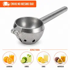 Espremedor de Laranja e Cítricos em Alumínio Extrator de Suco Manual para Cozinha Profissional