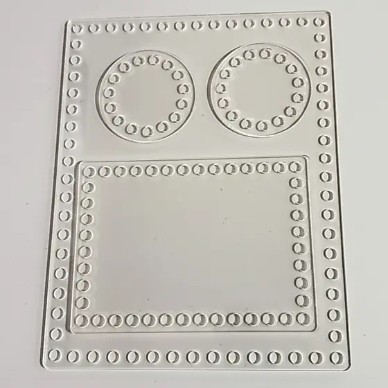 Kit 4 Base Para Crochê de Acrílico 2mm Higiênico Transparente Artesanato