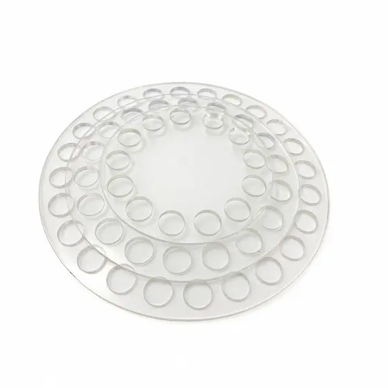 Base Acrílica Redonda Para Crochê Fio De Malha Pequena 6 A 17cm