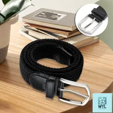 Cinto Elástico Moda Unissex Feminino Masculino Fivela de Metal Elástico e Lona Tático Casual Versátil