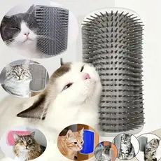 Escovas de Parede Para Gato - Brinquedo Pet Catnip/ Massagem/ Tira Pelos e Coçador Antiestresse Para Felinos