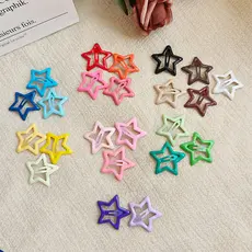 Presilhas Estrela Coloridas Y2K Dopamina Antiderrapantes Para Escola Festas Verão Praia Looks Criativos Meninas