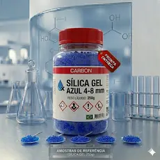 Sílica gel azul 4-8 mm pacote 250g