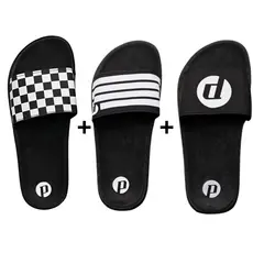 Kit Chinelo Masculino Feminino Slide Calce Fácil Macio