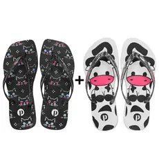 Kit Chinelo Feminino de Gatinho Confortável Leve