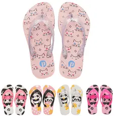 Kit Chinelo Feminino Infantil  Personagens