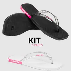 Kit Chinelo Feminino Traserinha Personalizado Macio Leve