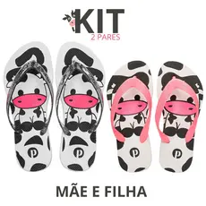 Kt Chinelo Mãe e Filha Feminino Menina Infantil Antiderapante Leve
