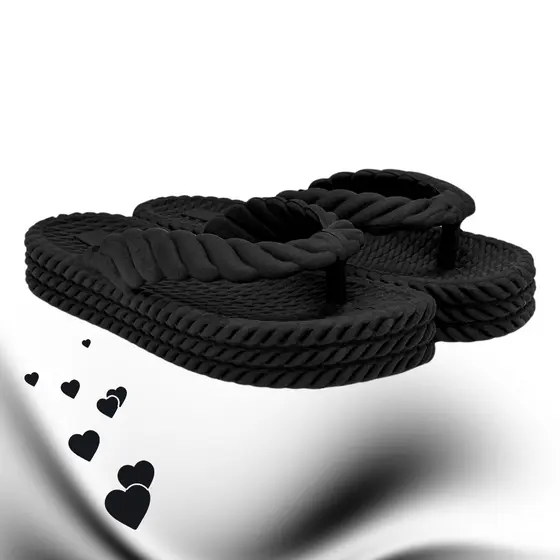 Chinelo Feminino Ortopédico 3 Tranças Plataforma Nuvem