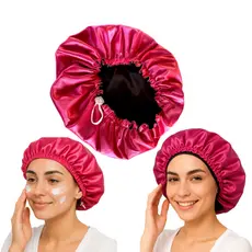 Touca de Cetim Dupla Face Ajustável Anti Frizz Dormir + Opção Kit