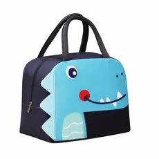 Bolsa Térmica Infantil Lancheira Fitness Viagem Animais Cor Dinossauro Azul Ursinho