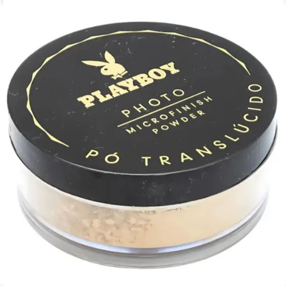 Pó Translúcido Solto Playboy Maquiagem Profissional Efeito Photo Acabamento Natural Matte