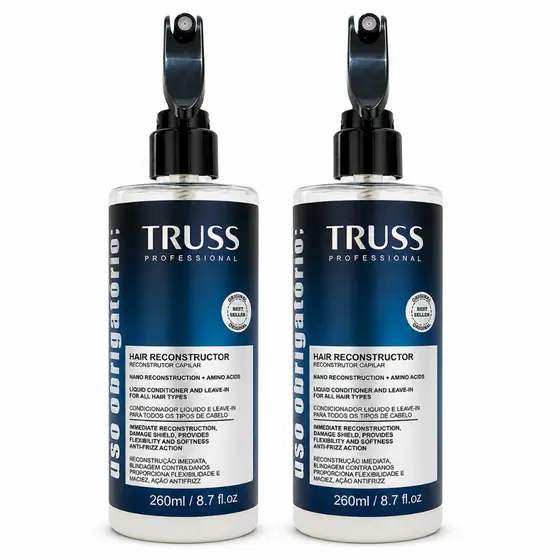 2 UN Spray Reconstrutor Uso Obrigatório Truss Professionals 260 ml.