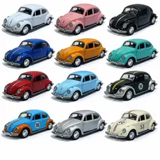 Fusca de ferro carrinho miniatura, fusquinha abre e fecha portas e capô Colecionador