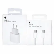 Kit Carregador+ Cabo C Apple Original Turbo Iphone 15  16 17