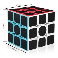 Cubo Mágico Profissional 3x3x3 Moyu Carbon Fibre Original Anti-stress Giro Rápido Speed Não Trava