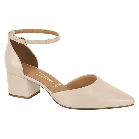 Scarpin Vizzano Salto Bloco Bico Fino Com Fecho 1220.317