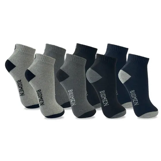 Meia Masculina Cano Curto Kit até 12 Pares Cores Sortidas MEN