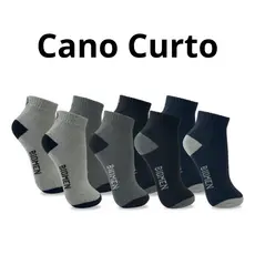 Kit 12 Pares Meia Masculina Cano Curto Biomen