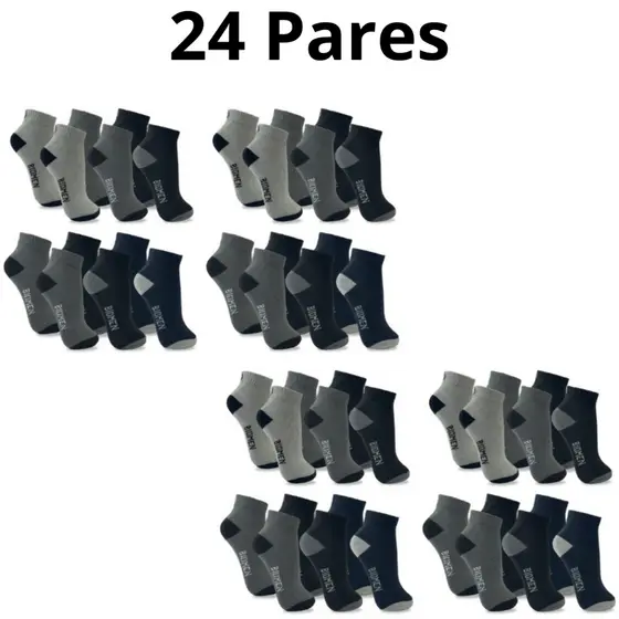 Kit de Meias Masculina Cano Curto 24 Pares Biomen