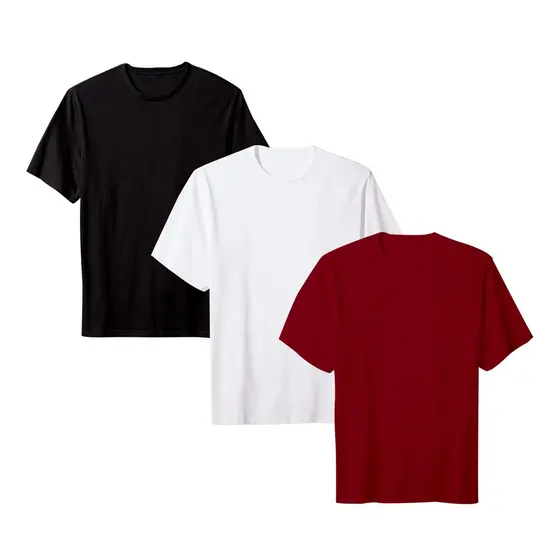 Camisetas Masculinas Lisa de Poliéster -Básica, Confortável e Versátil casual esporte secagem rapida
