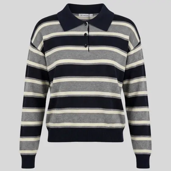 Blusa Feminina Modal Importada Listrada Tricot Casual Confortável