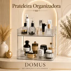 Organizador Prateleira Diamante Acrílico Porta Maquiagem Perfumes