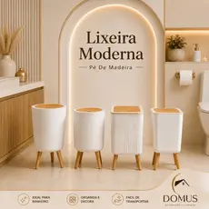 Lixeira Tampa Click Dispenser Integrado De Sacos De Lixo Banheiro Lavabo Cozinha Escritório