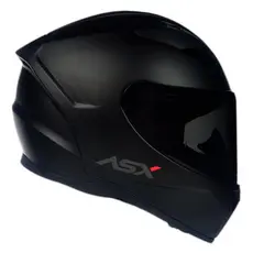 Capacete Asx City Para Moto Unissex Preto Fosco Solido + Viseira Fume ASX Original