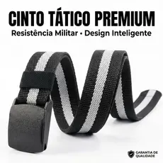 Cinto Tático Masculino Nylon Reforçado 4,5cm Fivela Sem Metal Ajustável 120cm Trabalho Pesado