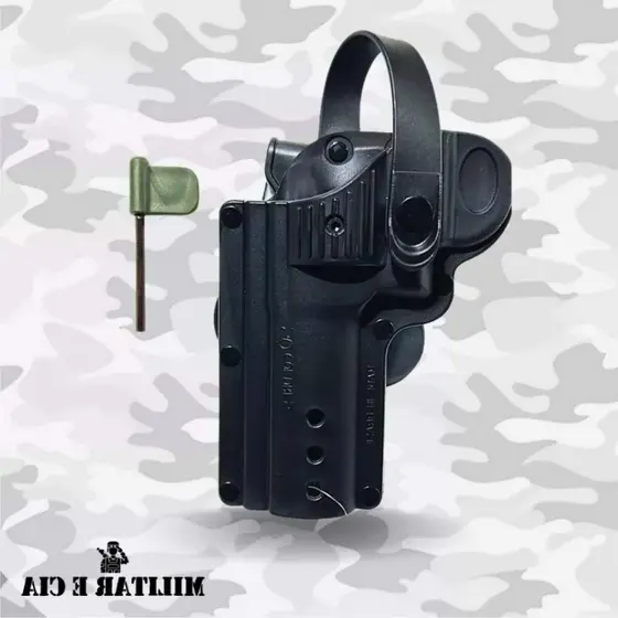 Coldre Preto De Cintura Para Revolver 38 6 Tiros SÓ COLDRES