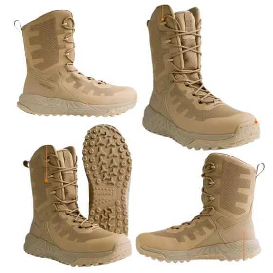 Nova Bota Cano Longo Invictus + Leve + Resistente E + Confortável Desert