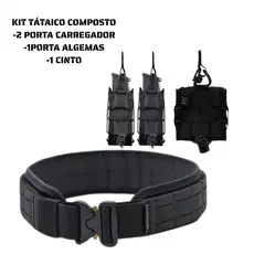 kit Cinto Tático Multifuncional de Liberação Rápida para Exterior completo - confortavel