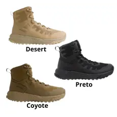 Bota Arion 2.0 Invictus 6'' Preto / Desert / Coyote - Ultralite Comfortmax - Tático Militar Policial