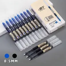 Kit de 4/8/12/24 peças Caneta De Rollerball Secagem Rápida Gel C/ Grande Capacidade ponta fina 0,5mm