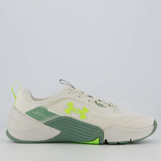 Tênis Under Armour Tribase Reps 2 SE Off White e Verde