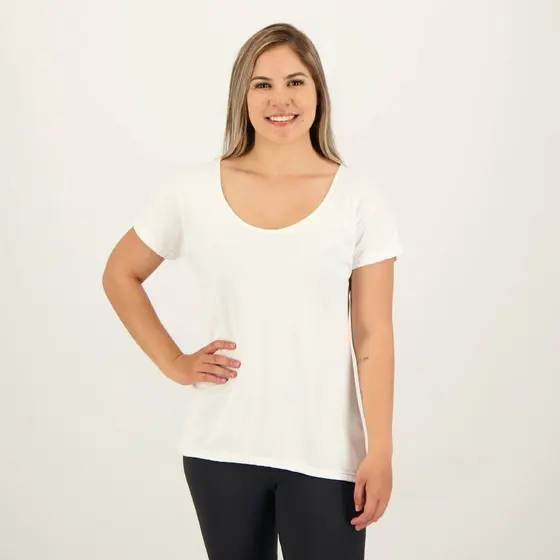 Camiseta Selene Dryfit Básica Feminina Branca