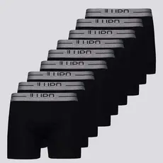 Kit de 9 Cuecas Boxer Lupo Anatomic Shape Preta e Cinza
