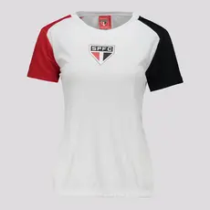 Camisa São Paulo Entrelaço Feminina Branca