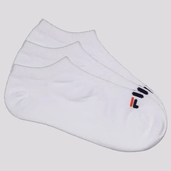 Kit Meia 3 Pares Fila Cano Curto Lisa Branco