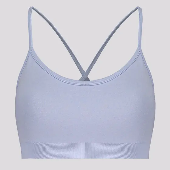 Top Hering Rajado Feminino Azul Claro