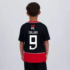 Camisa São Paulo Calleri 9 Romper Infanti