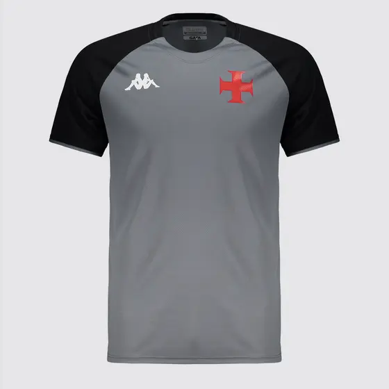 Camisa Kappa Vasco Treino 2025 Atleta Juvenil