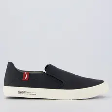 Tênis Coca Cola Philadelphia Leather Preto e Branco