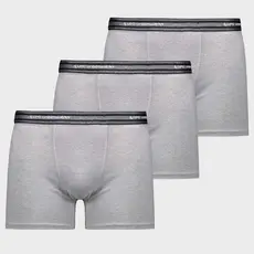 Kit 3 Cuecas Lupo Boxer Algodão com Elastano Cinza